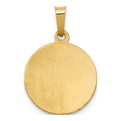14K Yellow Gold St Barbara Medal Pendant – view 5