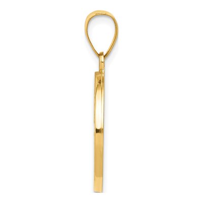 14K Yellow Gold St Christopher Medal Pendant – view 3