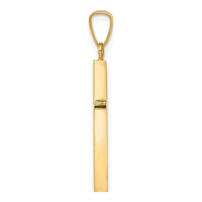 14K Yellow Gold Cross Pendant – view 3