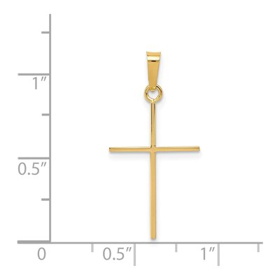 14K Yellow Gold Cross Pendant – view 4