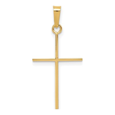 14K Yellow Gold Cross Pendant