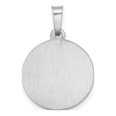 14K White Gold St Christopher Medal Pendant – view 5