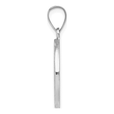 14K White Gold St Christopher Medal Pendant – view 3