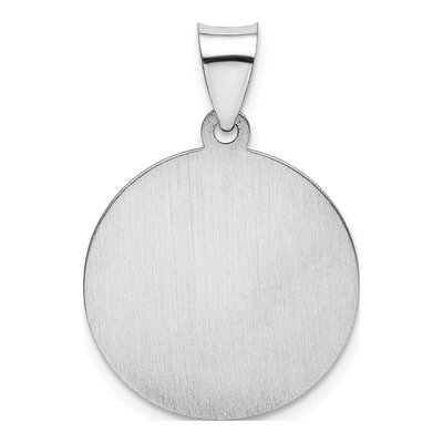 14K White Gold St Christopher Medal Pendant – view 5