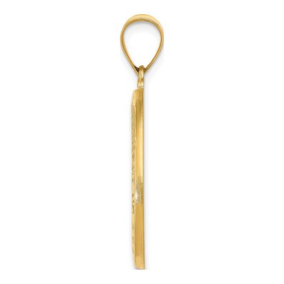 14K Yellow Gold St Christopher Medal Pendant – view 3
