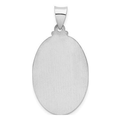 14K White Gold St Christopher Medal Pendant – view 5