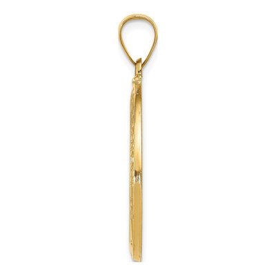 14K Yellow Gold St Christopher Medal Pendant – view 3