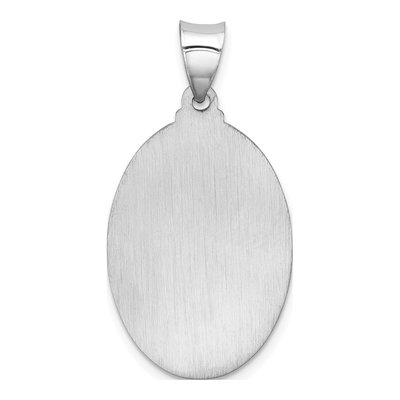 14K White Gold St Christopher Medal Pendant – view 4