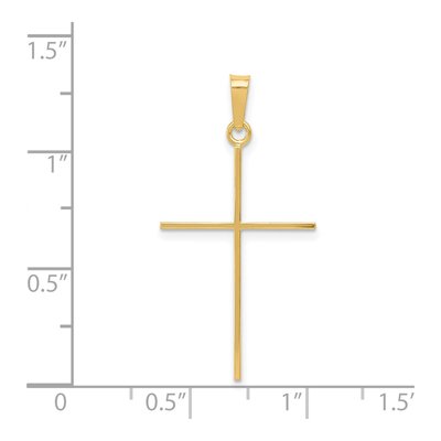 14K Yellow Gold Cross Pendant – view 4