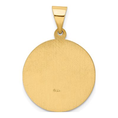 14K Yellow Gold St Edward Medal Pendant – view 5