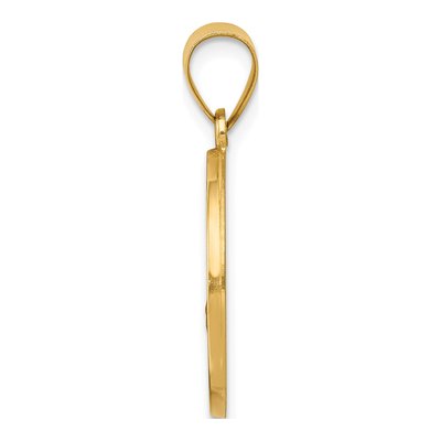 14K Yellow Gold St Florian Medal Pendant – view 3