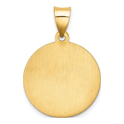 14K Yellow Gold St Florian Medal Pendant – view 5