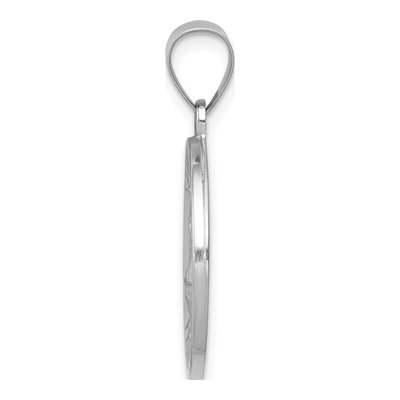 14K White Gold St. Florian Medal Pendant – view 3