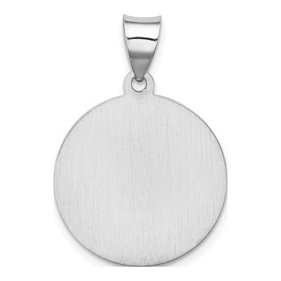 14K White Gold St. Florian Medal Pendant – view 5