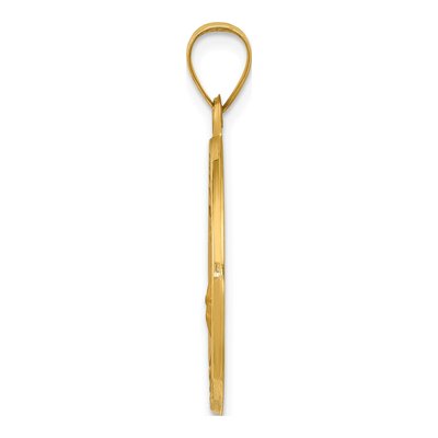 14K Yellow Gold St Florian Medal Pendant – view 3