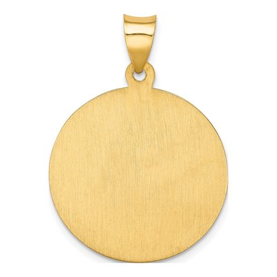 14K Yellow Gold St Florian Medal Pendant – view 5