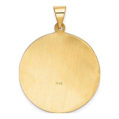 14K Yellow Gold St Florian Medal Pendant – view 5