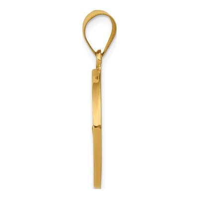 14K Yellow Gold St Francis Medal Pendant – view 3