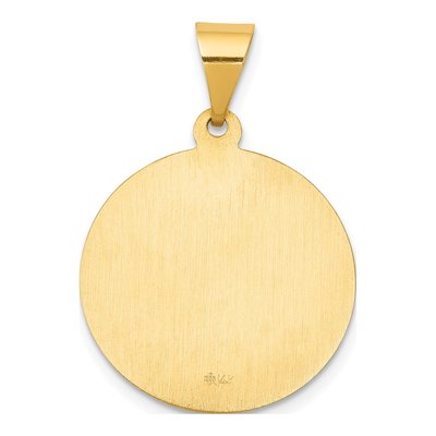 14K Yellow Gold St Francis Medal Pendant – view 5