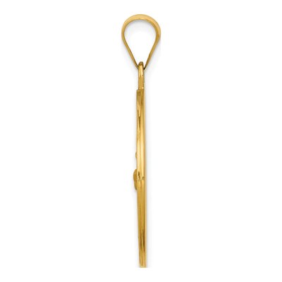 14K Yellow Gold St Francis Medal Pendant – view 3