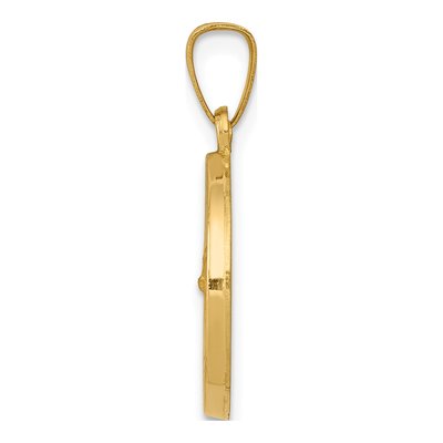 14K Yellow Gold Saint Gerard Medal Charm – view 3