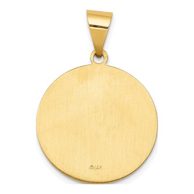 14K Yellow Gold St John Medal Hollow Pendant – view 5