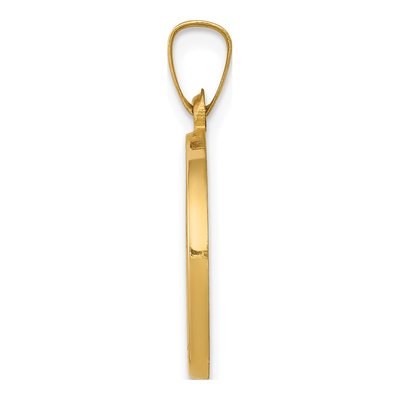 14K Yellow Gold St John Baptist Medal Pendant – view 3
