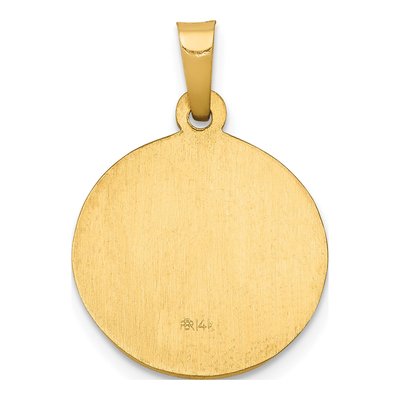 14K Yellow Gold St John Baptist Medal Pendant – view 5