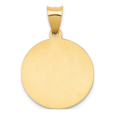 14K Yellow Gold St John Baptist Medal Pendant – view 5