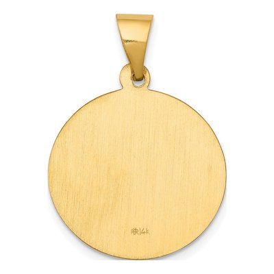 14K Yellow Gold St John Baptist Medal Pendant – view 5