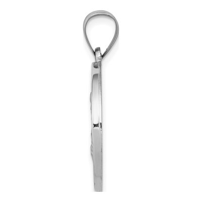 14K White Gold St Joseph Medal Pendant – view 3