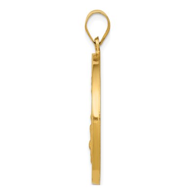 14K Yellow Gold St Joseph Medal Pendant – view 3