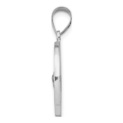 14K White Gold St Jude Thaddeus Medal Pendant – view 3