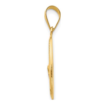 14K Yellow Gold St Jude Thaddeus Medal Pendant – view 3