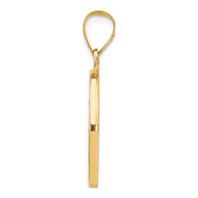 14K Yellow Gold St Luke Medal Pendant – view 3