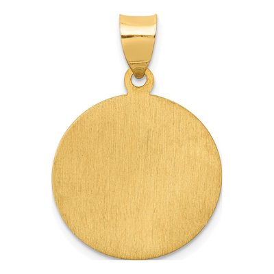 14K Yellow Gold St Luke Medal Pendant – view 5