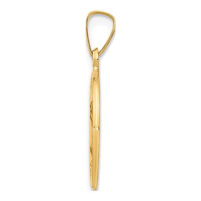 14K Yellow Gold St Mark Medal Pendant – view 3