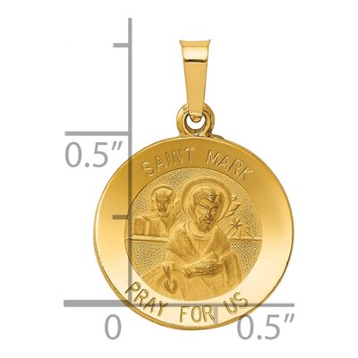 14K Yellow Gold St Mark Medal Pendant – view 4