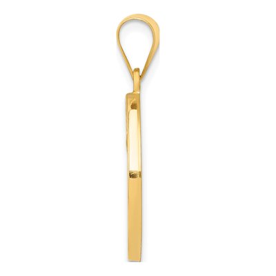 14K Yellow Gold St Matthew Medal Pendant – view 3