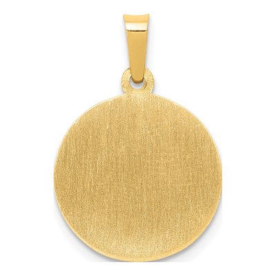 14K Yellow Gold St Michael Medal Pendant – view 5