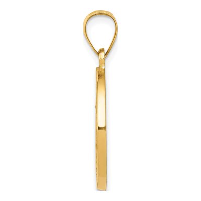 14K Yellow Gold St Nicholas Medal Pendant – view 3