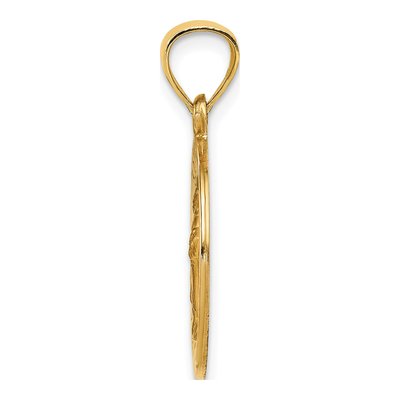 14K Yellow Gold St Raphael Medal Pendant – view 3