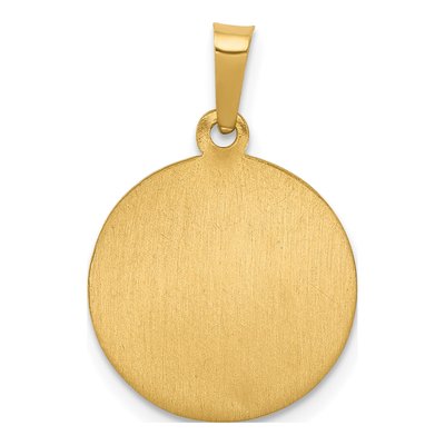 14K Yellow Gold St Theresa Medal Pendant – view 5