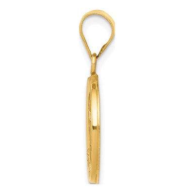 14K Yellow Gold Confirmation Cross Pendant – view 3