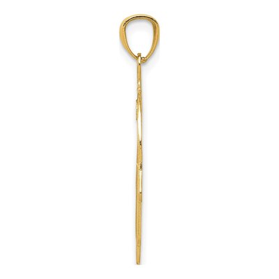 14K Yellow Gold Hamsa Filigree Pendant – view 3