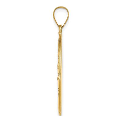 14K Yellow Gold St Christopher Medal Pendant – view 3