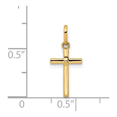 14K Yellow Gold Cross Pendant – view 4