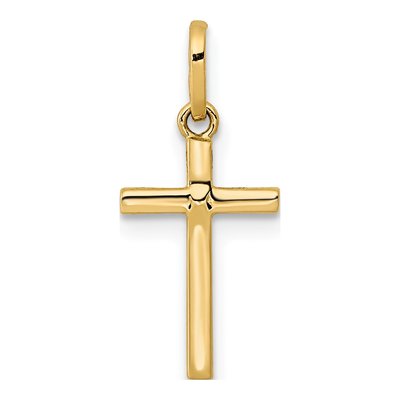 14K Yellow Gold Cross Pendant