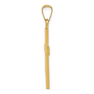 14K Yellow Gold Latin Cross Pendant – view 3