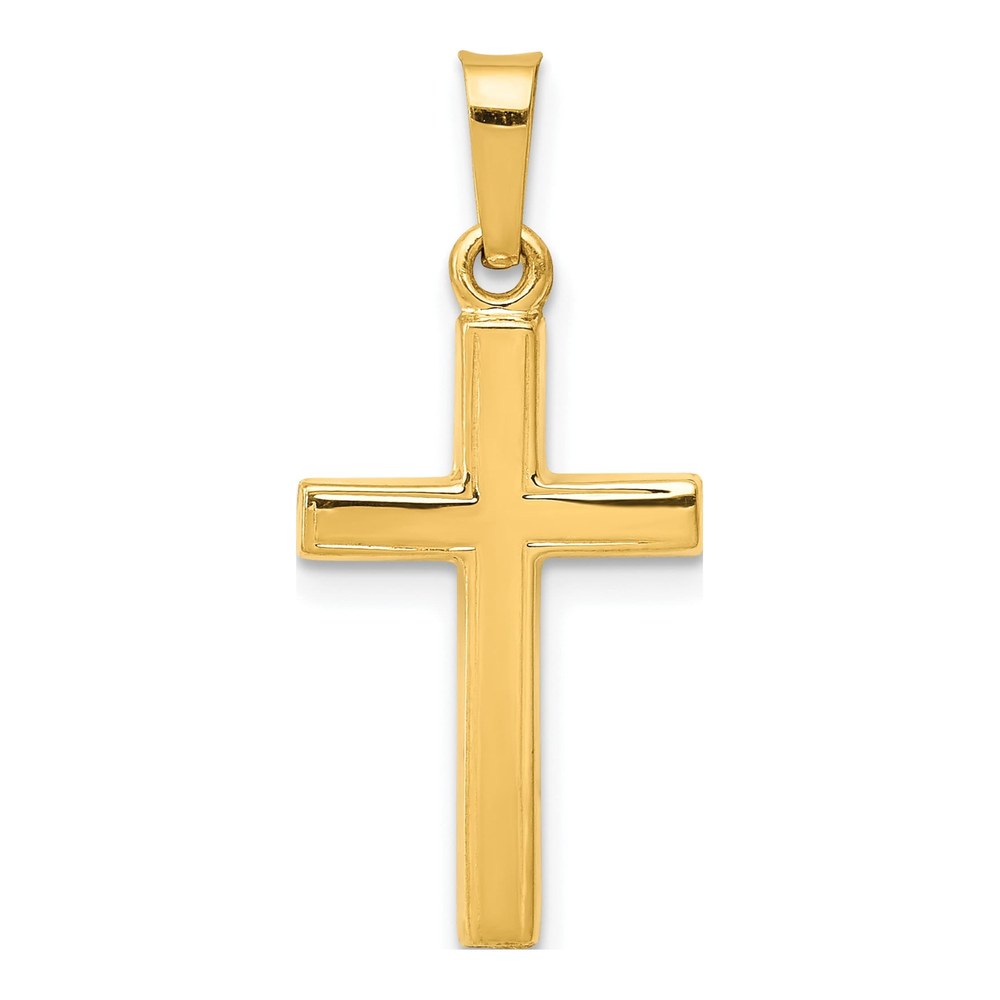 14K Yellow Gold Latin Cross Pendant